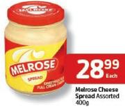 Melrose Cheese Spread-400Gm Each