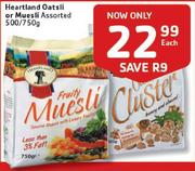 Heartland Oatsli Or Museli Assorted-500/750gm Each