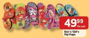 Boy's/Girls Flip Flops-Per Pair