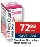 Teen Guard-Girls Or Boys Multivitamin-60's Each