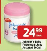 Johnson's Baby Petroleum Jelly-500Ml Each