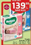 Huggies Gold Boy Or Girl-Per Pack