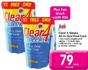 HTH Clear 4 Weeks All-In-One Pool Care-Each