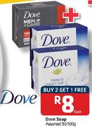 Dove Soap Assorted 90/100g- Each