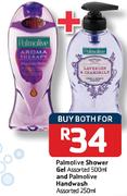 Palmolive Shower Gel Assorted 500ml And Palmolive Handwash Assorted 250ml-Both For