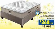 Posture Premier Sealy carlton Pillow Top Queen Base Set- Each