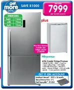 Hisense 610Ltr Combi Fridge/Freezer-Per Bundle