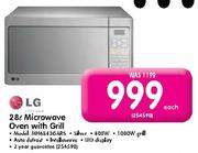 LG 28L Microwave Oven With Grill-Each