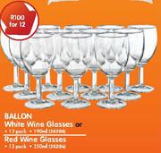 Ballon White Wine Glasses Or Red Wine Glasses-12's