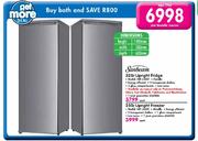 Sunbeam 320Ltr Upright Fridge+25Ltr Upright Freezer-Per Bundle