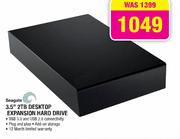 Seagate 3.5" 2TB Desktop Expansion Hard Drive