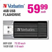 Verbatim 4GB USB Flashdrive Each
