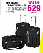 Bon Voyage 3 Piece Travel Set-Per Set