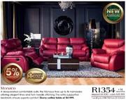 Monaco Genuine Leather Deep-Seated Lounge Suite