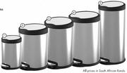 Home Living Stainless Steel Pedal Bin-12L Each