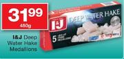 I & J Deep Water Hake Medallions-450g