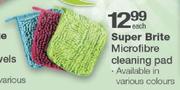 Super Brite Microfibre Cleaning Pad-Each