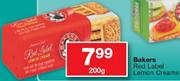 Bakers Red Label Lemon Creams-200Gm