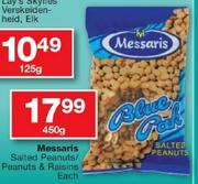 Messaris Salted Peanuts/Peanuts & Raisins-450Gm Each