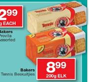 Bakers Tennis Beskuitjies-200Gm Elk
