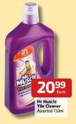 Mr Muscle Tile Cleaner Assorted-750ml Each