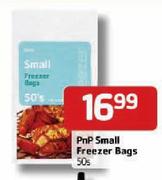 PnP Small Freezer Bags-50's