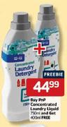 PnP Concentrated Laundry Liquid 750ml + Free 400ml