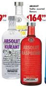 Absolut Vodka-Assorted Flavours-750ml Each