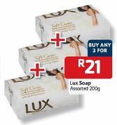 Lux Soap-3x200gm