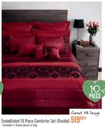 Garnet Hill Design Embellished 10 Piece Comforter Set(Double)