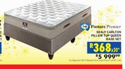 Posture Premier Sealy Carlton Pillow Top Queen Base Set