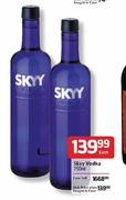 Skyy Vodka -750ml Each