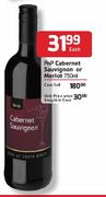PnP Cabernet Sauvignon or Merlot - 750ml Each