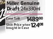 Miller Genuine Draft- Per Case