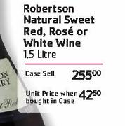 Robertson Neutral Sweet Red, Rose or White Wine -Per Case