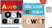 Romatuft Words Rugs-Each