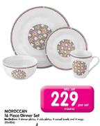 Moroccan 16 Piece Dinner Set-Per Set