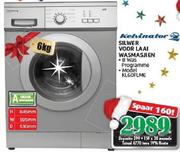 Kelvinator 6kg Silwer Voor Laai Wasmasjien KL60FLME