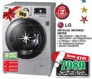 LG 9kg Metallic Washer/Dryer F14A8RD5