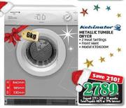 Kelvinator 6kg Metallic Tumble Dryer KTD600M