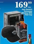 Jack Daniel's Tennessee Whiskey With Fidel Cap-750ml