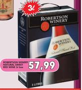 Robertson Winery Natural Sweet Red Wine Box-3L