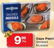 Cape Point Smoked Mussels-85G