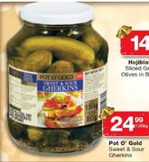 Pot O' Gold Sweet & Sour Gherkins-1.55Kg