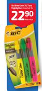Bic Brite Liner XL Text Highlighter Assorted-3's Per Pack