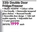 Hisense 220ltr Double Door Fridge/Freezer-H220TW