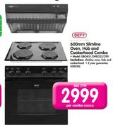 Defy 600mm Slimline Oven, Hob And Cookerhood Combo-DBO451/DHD332/290 Per Combo