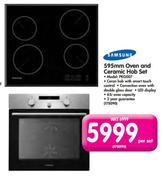 Samsung 595mm Oven And Ceramic Hob Set-PKG007 Per Set