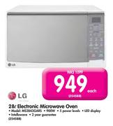 LG 28Ltr Electronic Microwave Oven-MS2843GARS