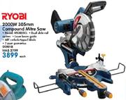 Ryobi 2000W 305mm Compound Mitre Saw MS305SCL